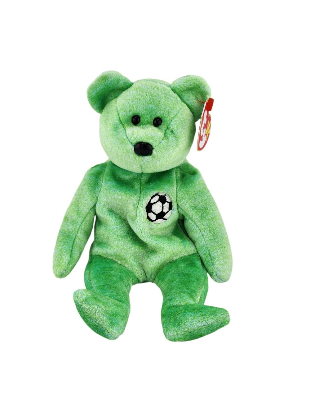 Ty Beanie Baby "KICKS" the SOCCER Bear NWT